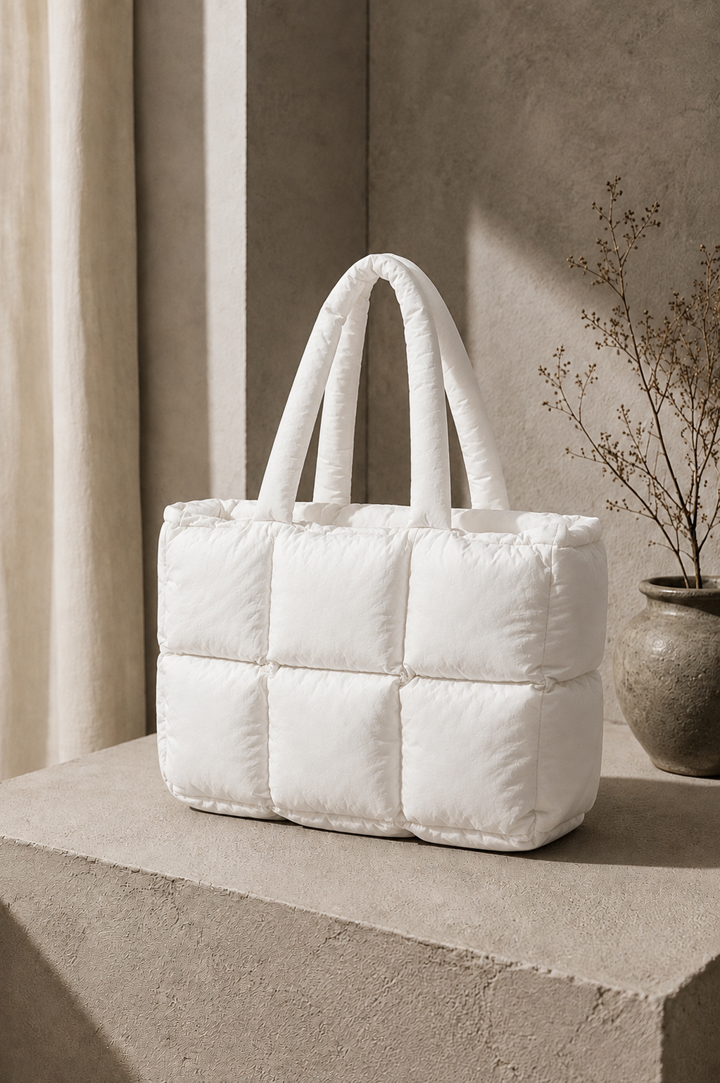 Puffer grande Blanco