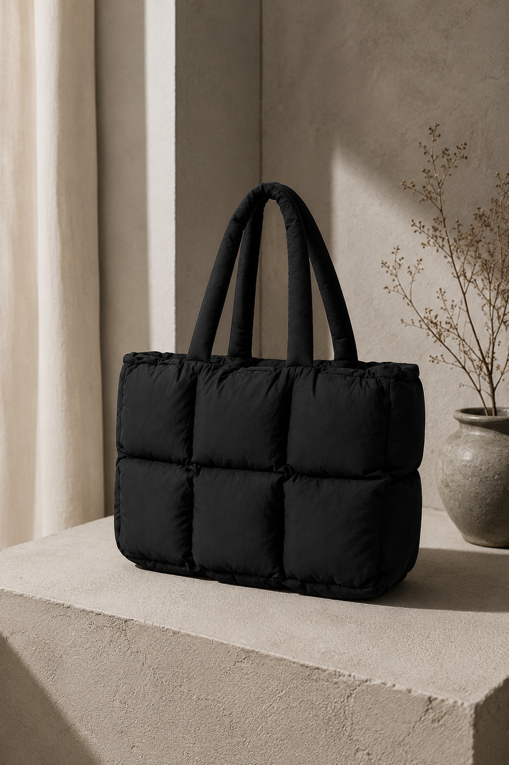 Puffer grande Negro