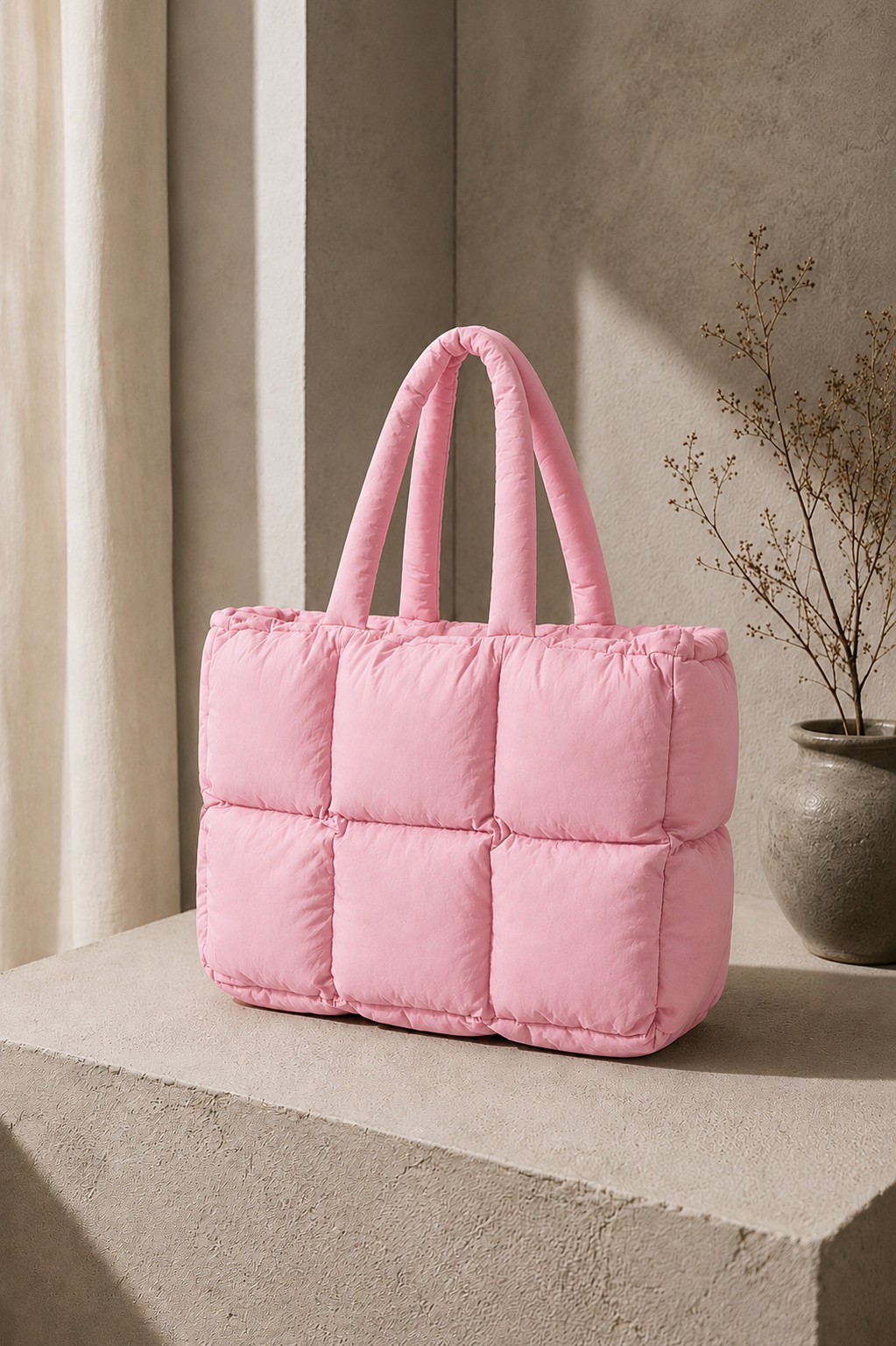 Puffer grande Rosa